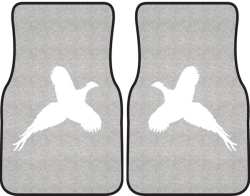 Flushed Pheasant Silhouette Car Mats