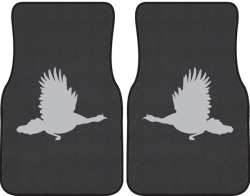 Turkey in Flight Silhouette Car Mats