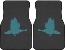 Turkey in Flight Silhouette Car Mats