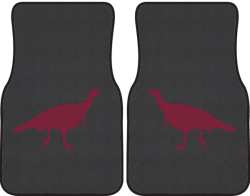 Turkey Trot Silhouette Car Mats