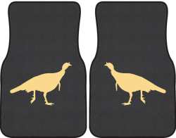 Turkey Trot Silhouette Car Mats