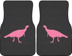 Turkey Trot Silhouette Car Mats