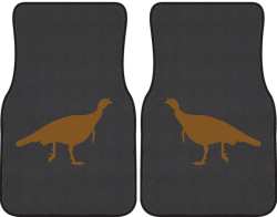 Turkey Trot Silhouette Car Mats