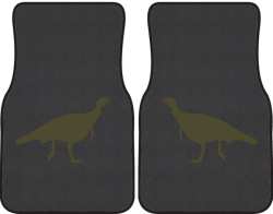 Turkey Trot Silhouette Car Mats