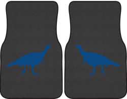 Turkey Trot Silhouette Car Mats