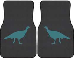 Turkey Trot Silhouette Car Mats