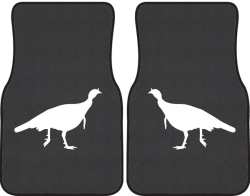 Turkey Trot Silhouette Car Mats