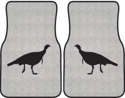 Turkey Trot Silhouette Car Mats