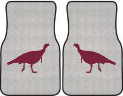Turkey Trot Silhouette Car Mats