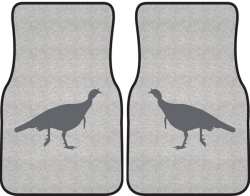 Turkey Trot Silhouette Car Mats