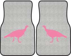 Turkey Trot Silhouette Car Mats