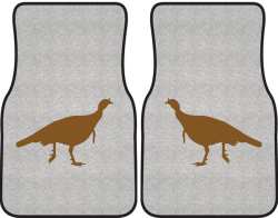 Turkey Trot Silhouette Car Mats