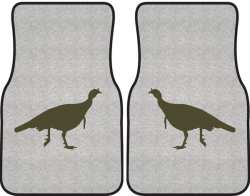 Turkey Trot Silhouette Car Mats