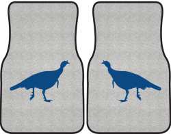 Turkey Trot Silhouette Car Mats