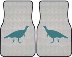 Turkey Trot Silhouette Car Mats