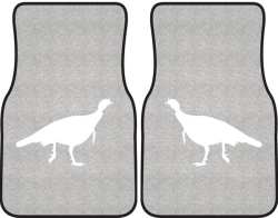 Turkey Trot Silhouette Car Mats