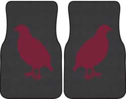 Partridge on Alert Silhouette Car Mats