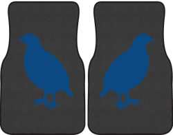Partridge on Alert Silhouette Car Mats