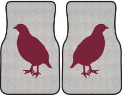 Partridge on Alert Silhouette Car Mats