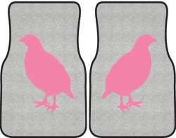 Partridge on Alert Silhouette Car Mats