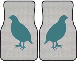 Partridge on Alert Silhouette Car Mats