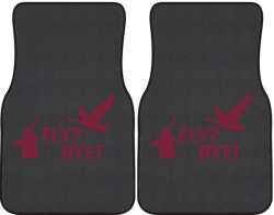 Fly? Bye! Goose Silhouette Car Mats