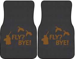 Fly? Bye! Duck Silhouette Car Mats