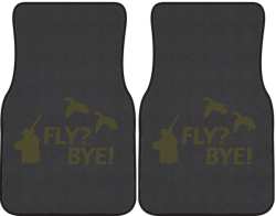 Fly? Bye! Duck Silhouette Car Mats