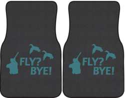 Fly? Bye! Duck Silhouette Car Mats