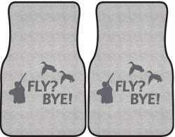 Fly? Bye! Duck Silhouette Car Mats