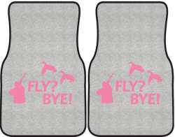 Fly? Bye! Duck Silhouette Car Mats