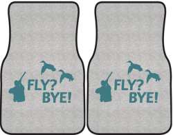 Fly? Bye! Duck Silhouette Car Mats