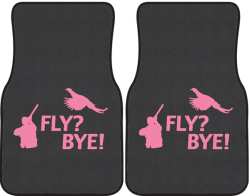 Fly? Bye! Pheasant Silhouette Car Mats