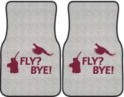 Fly? Bye! Pheasant Silhouette Car Mats