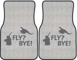 Fly? Bye! Pheasant Silhouette Car Mats