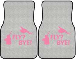 Fly? Bye! Pheasant Silhouette Car Mats
