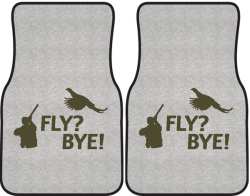 Fly? Bye! Pheasant Silhouette Car Mats