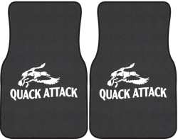 Quack Attack Duck 1 Silhouette Car Mats