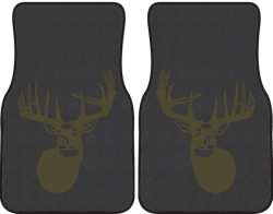 The Legend Whitetail Deer Silhouette Car Mats