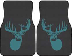 The Legend Whitetail Deer Silhouette Car Mats