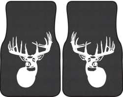The Legend Whitetail Deer Silhouette Car Mats