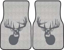 The Legend Whitetail Deer Silhouette Car Mats