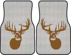 The Legend Whitetail Deer Silhouette Car Mats
