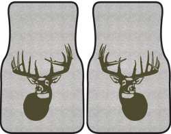 The Legend Whitetail Deer Silhouette Car Mats