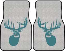 The Legend Whitetail Deer Silhouette Car Mats
