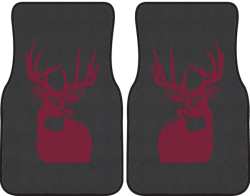 Perfect 10 Whitetail Deer Silhouette Car Mats