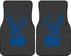 Perfect 10 Whitetail Deer Silhouette Car Mats