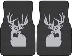Perfect 10 Whitetail Deer Silhouette Car Mats