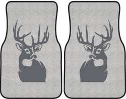 Perfect 10 Whitetail Deer Silhouette Car Mats