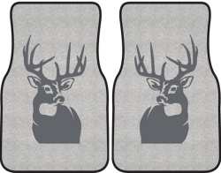 Perfect 10 Whitetail Deer Silhouette Car Mats